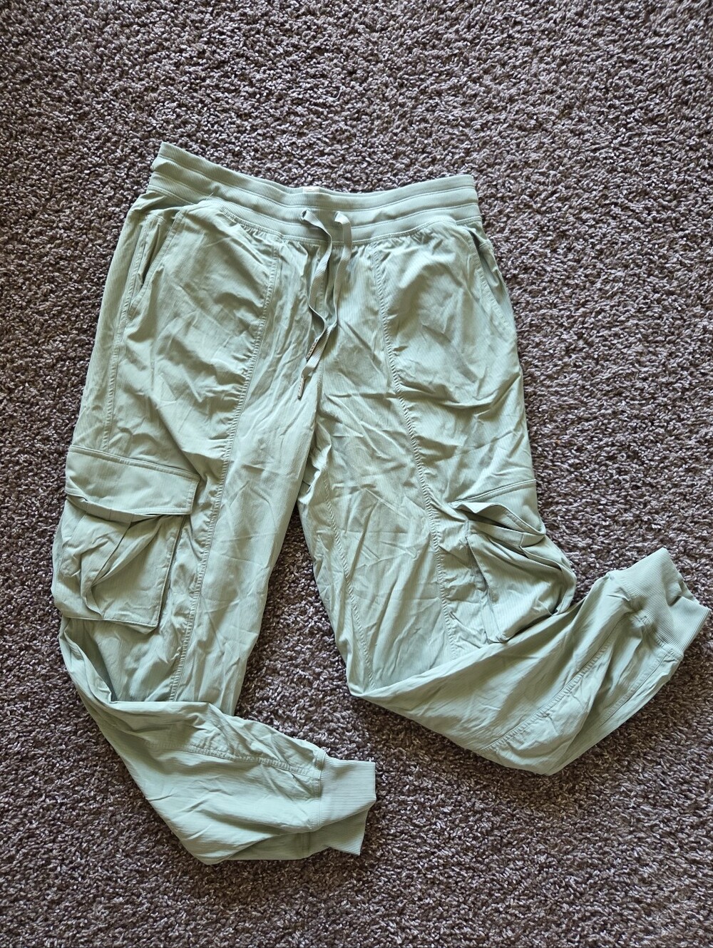 Lululemon Dance Studio Relaxed Fit Mid Rise Cargo Jogger Sage Green LW5GICS